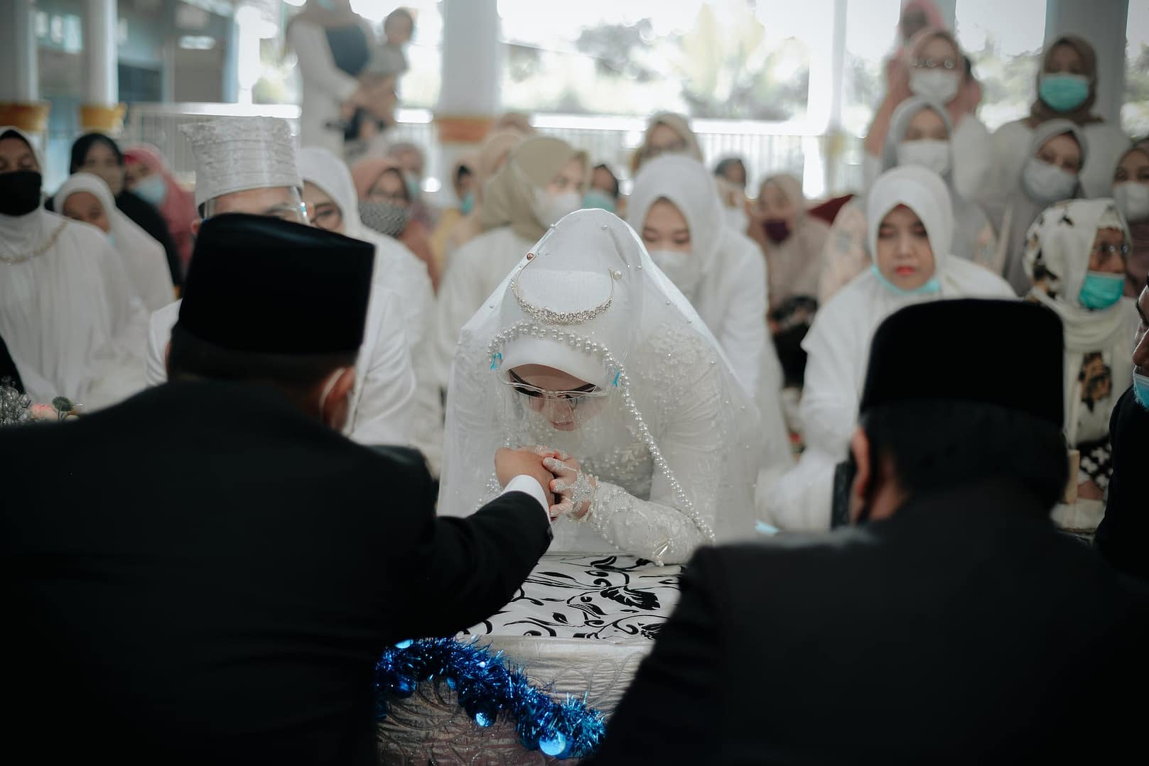 muslim people during a ceremony