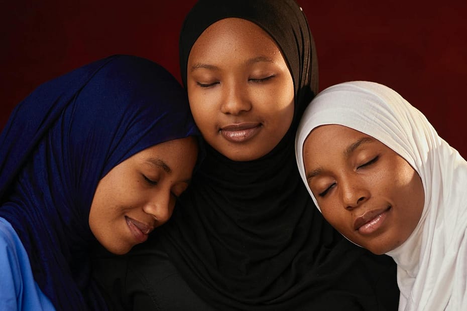 Portrait of Women in Hijabs